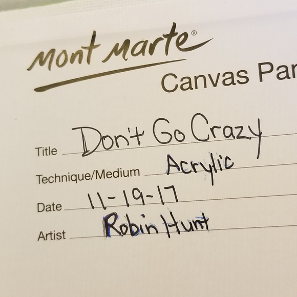 4/$30 NWT Original Painting Abstract 5"x7" Panel - Picture 4 of 4